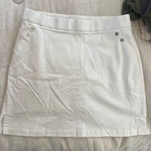 Rafaella White Mini Skirt